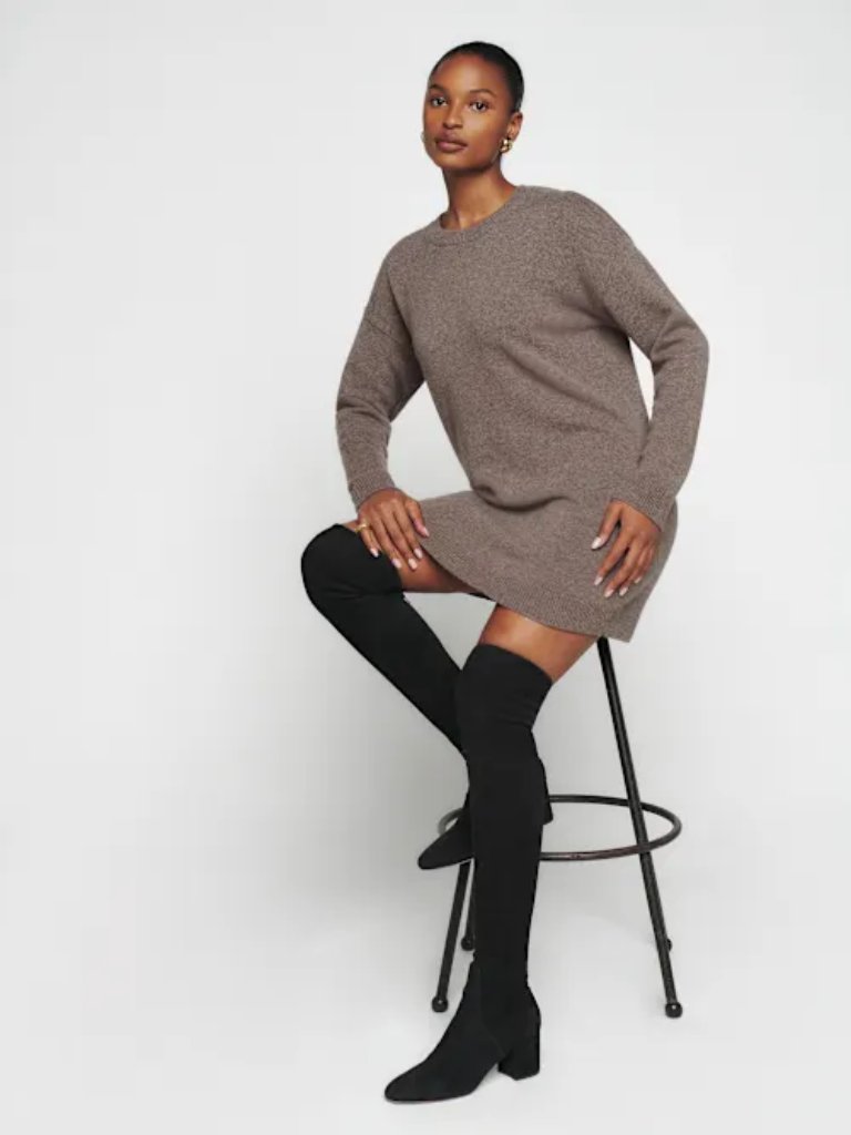 Henrietta Cashmere Dress - Cocoa